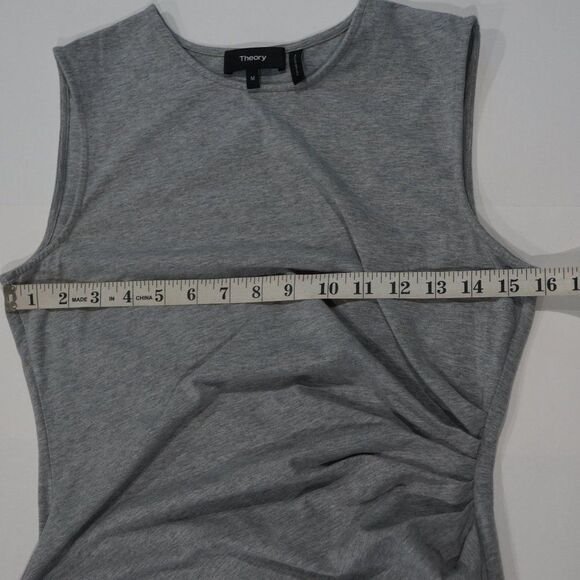 Theory Jovainna Ruched Grey‎ Dress - Size M - Picture 5 of 10